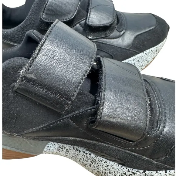 Stella McCartney Black Eclipse Sneakers Hook Loop 36 Women’s Size 6 Black Gray