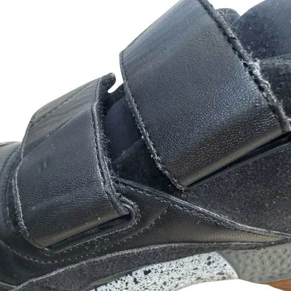 Stella McCartney Black Eclipse Sneakers Hook Loop 36 Women’s Size 6 Black Gray