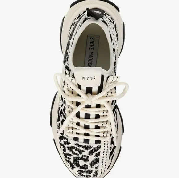 Steve Madden  Black and White Women's Sneakers Size 7.5