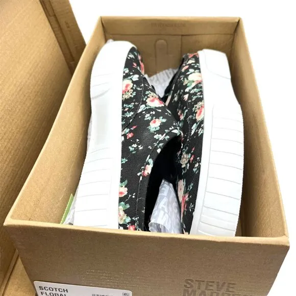 Steve Madden Slip on Sneakers Scotch Floral Women Size 10 New in Box with Dust
