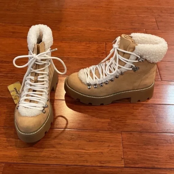 Steve Madden Tan Woman's Hiker Boots, woman’s boots