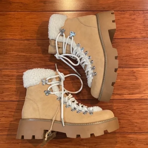 Steve Madden Tan Woman's Hiker Boots, woman’s boots