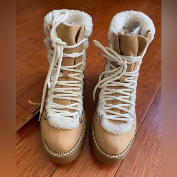 Steve Madden Tan Woman's Hiker Boots, woman’s boots