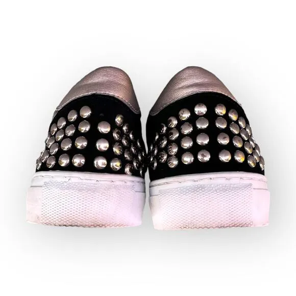 Steve Madden Turner Studded Star Sneaker | Animal Print Calf Hair | Ladies 7.5