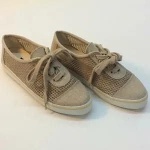 Stuart Weitzman Beige Canvas Sneakers Size 4