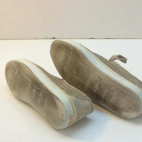 Stuart Weitzman Beige Canvas Sneakers Size 4