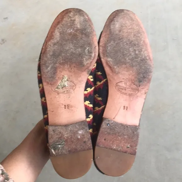 Stubbs &amp; Wootton Vines Needlepoint Printed Flats