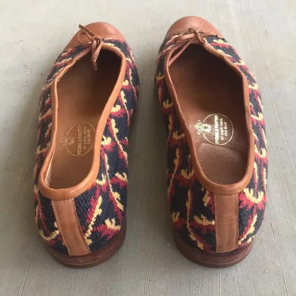 Stubbs &amp; Wootton Vines Needlepoint Printed Flats