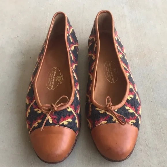 Stubbs &amp; Wootton Vines Needlepoint Printed Flats