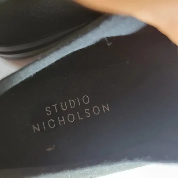 STUDIO Nicholson Moonstar collab low top cap toe vulanised rubber sole black 6