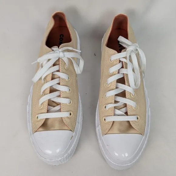 Stylish Cream Platform Sneakers