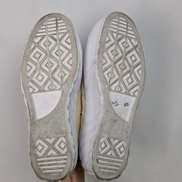 Stylish Cream Platform Sneakers