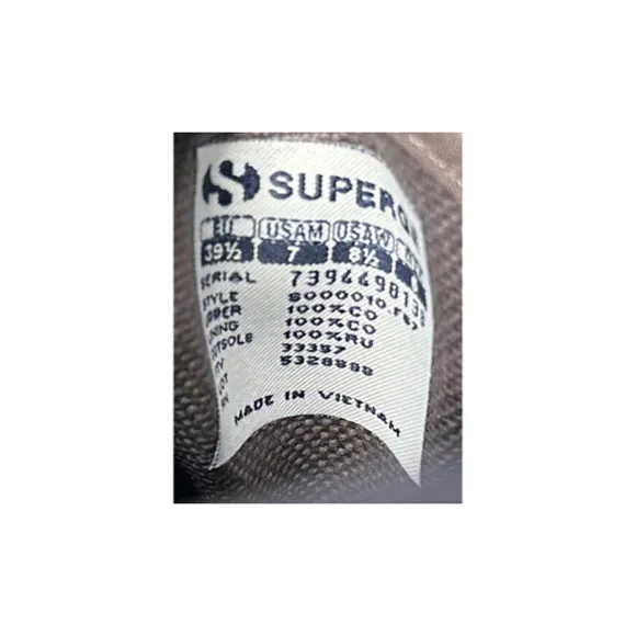 Superga 2750 Cotu Classic Sneakers Dark Grey Iron Unisex Size 8.5W/7M/39.5EU