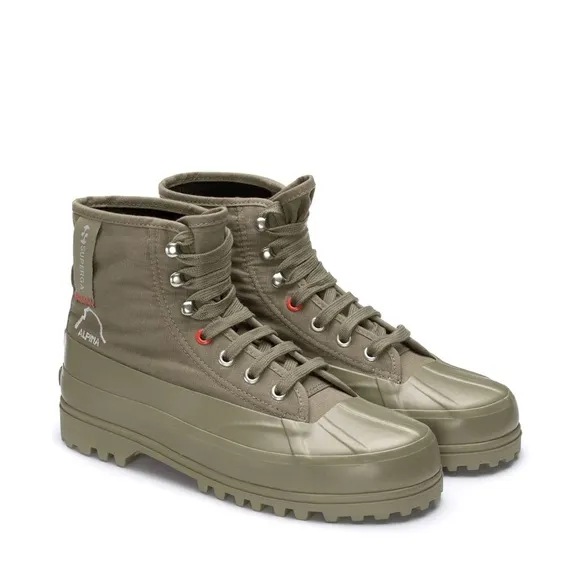Superga Ankle Boots 2481 Alpina Ripstopgreen Safari Orange Tomato Unisex Size 40