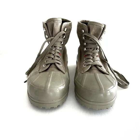 Superga Ankle Boots 2481 Alpina Ripstopgreen Safari Orange Tomato Unisex Size 40