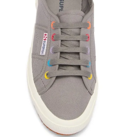 SUPERGA Canvas Colored Eyelet Sneakers