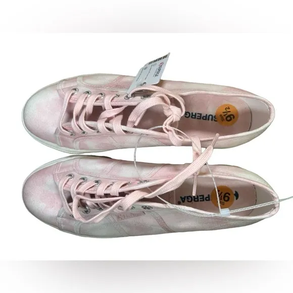 Superga New Pink Tie Dye Platform Canvas Sneakers Women’s Size 9.5​​​​