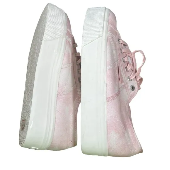 Superga New Pink Tie Dye Platform Canvas Sneakers Women’s Size 9.5​​​​