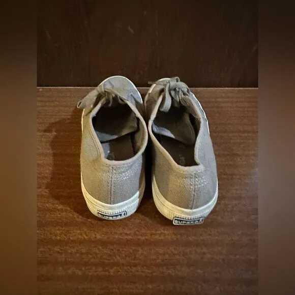 Superga olive Brown Canvas Sneakers