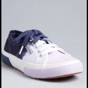 Superga sneakers classic kicks ombré blue/white rye dye