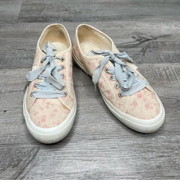 Superga x LoveShackFancy Canvas Floral Sneakers 7-7.5