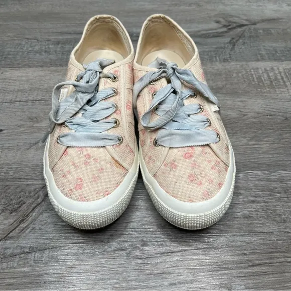Superga x LoveShackFancy Canvas Floral Sneakers 7-7.5