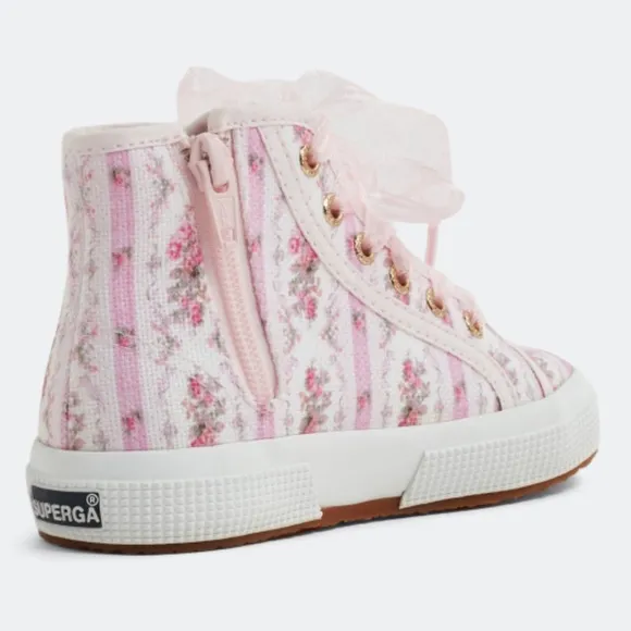 Superga x LOVESHACKFANCY Collab 2795 Sneakers in Pink Canvas - Girls 9 1/2