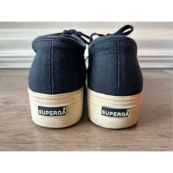 Superga canvas platform sneakers 7.5