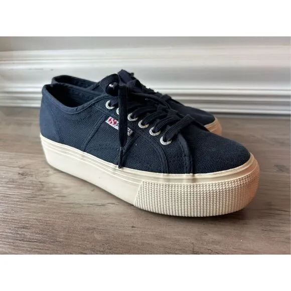 Superga canvas platform sneakers 7.5