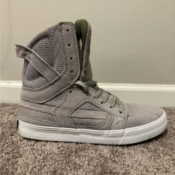 Supra RARE Chad Muska Pro Skytop II Light Grey/Olive Green Men’s 9.5