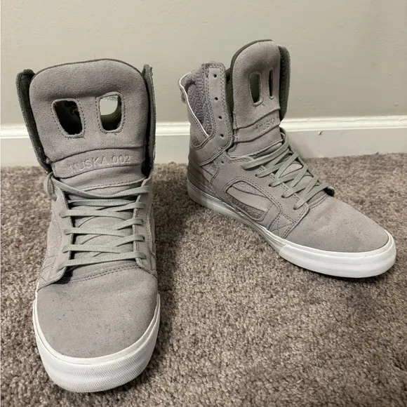 Supra RARE Chad Muska Pro Skytop II Light Grey/Olive Green Men’s 9.5