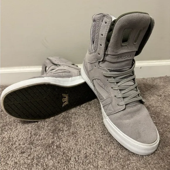 Supra RARE Chad Muska Pro Skytop II Light Grey/Olive Green Men’s 9.5