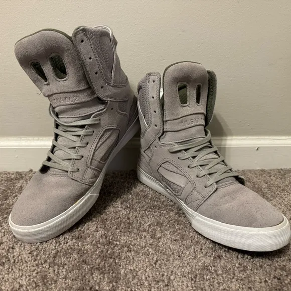 Supra RARE Chad Muska Pro Skytop II Light Grey/Olive Green Men’s 9.5