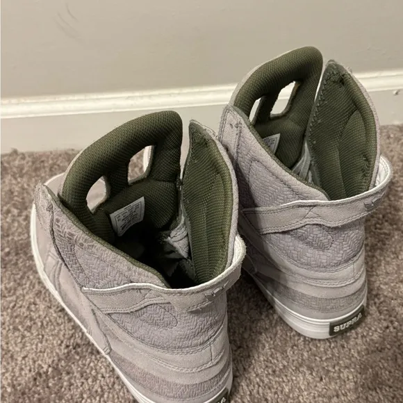 Supra RARE Chad Muska Pro Skytop II Light Grey/Olive Green Men’s 9.5