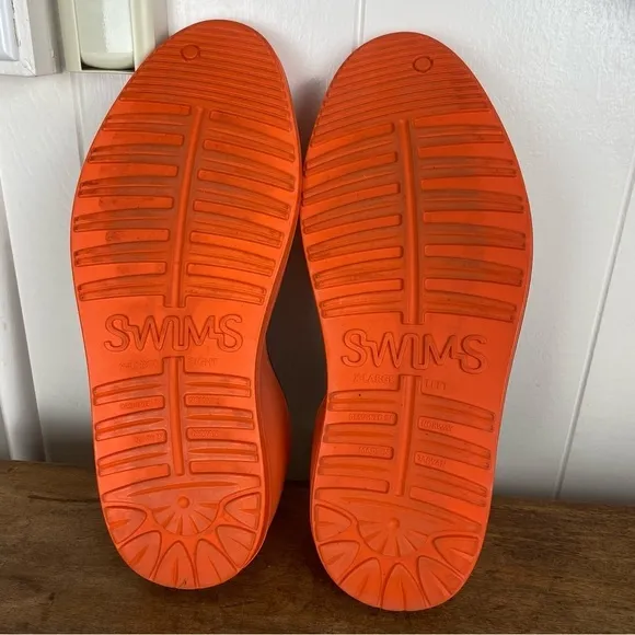 SWIMS Men's Classic Galosh in Orange size XL