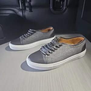 TAFT Mens The Jack‎ Sneakers Grey/Black Size 42 Spain Excellent Pre-Owned $225