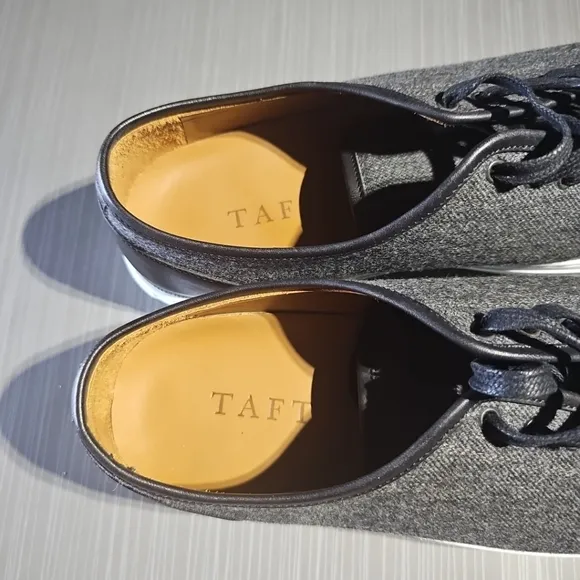 TAFT Mens The Jack‎ Sneakers Grey/Black Size 42 Spain Excellent Pre-Owned $225
