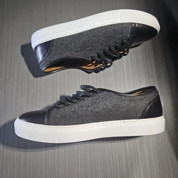 TAFT Mens The Jack‎ Sneakers Grey/Black Size 42 Spain Excellent Pre-Owned $225