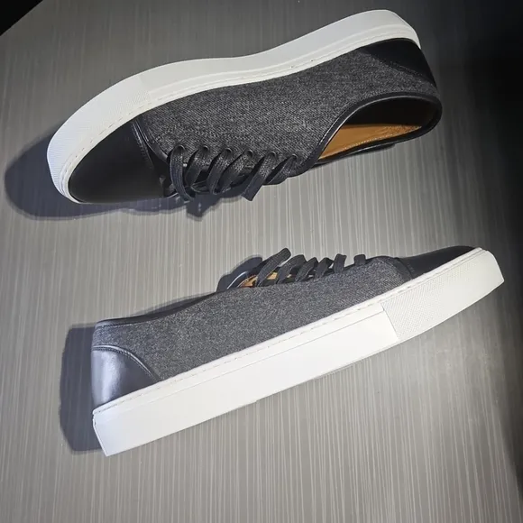 TAFT Mens The Jack‎ Sneakers Grey/Black Size 42 Spain Excellent Pre-Owned $225