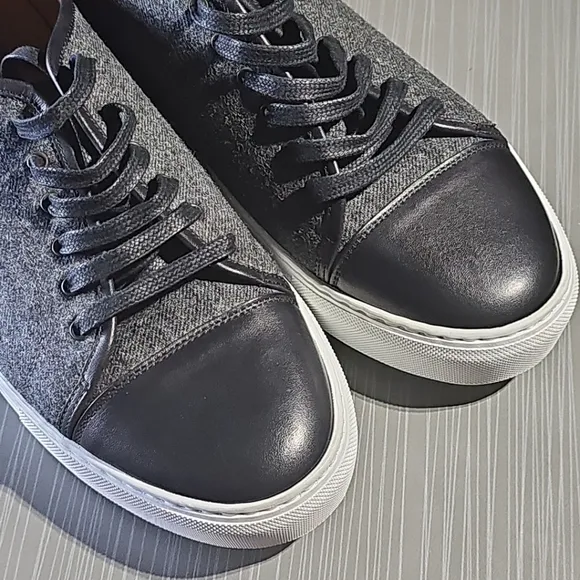 TAFT Mens The Jack‎ Sneakers Grey/Black Size 42 Spain Excellent Pre-Owned $225
