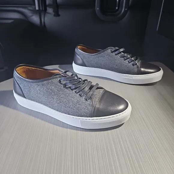 TAFT Mens The Jack‎ Sneakers Grey/Black Size 42 Spain Excellent Pre-Owned $225