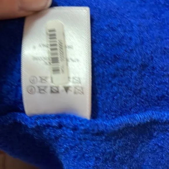 Tahari Electric Blue Boiled Wool Moto Jacket