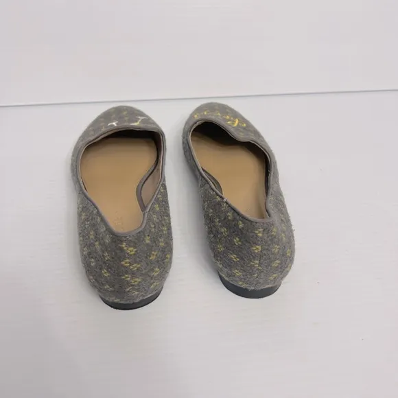 TALBOTS gray wool novelty flats (Cheers) size 91/2M
