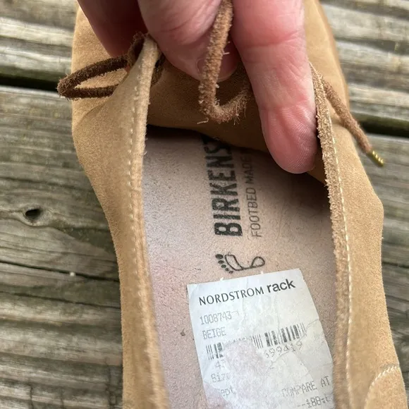 Tan Suede Sneakers with Rubber Sole size 40 (7-7 1/2) regular width