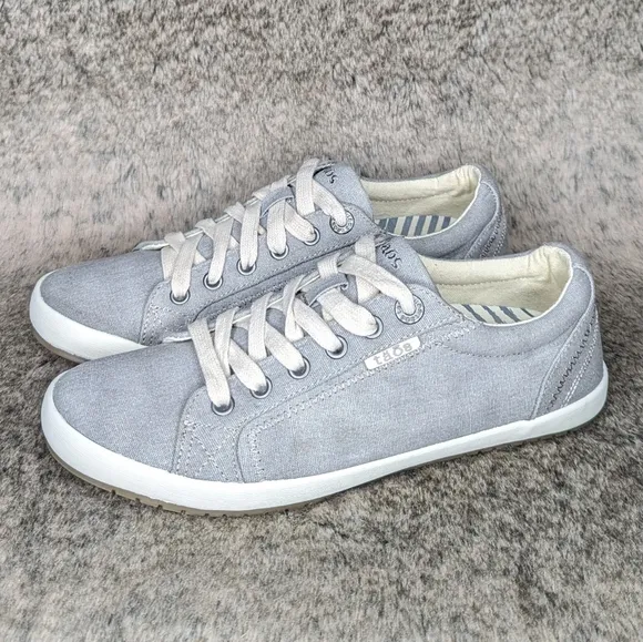Taos Star Canvas Sneakers Grey Women's 8