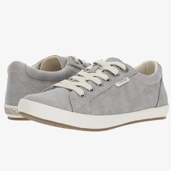 Taos Star Canvas Sneakers Grey Women's 8