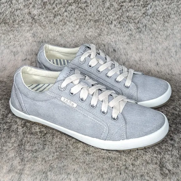 Taos Star Canvas Sneakers Grey Women's 8