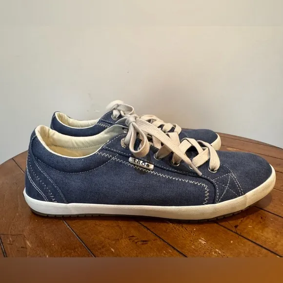 Taos Star Sneakers Blue canvas Sz 9.5W