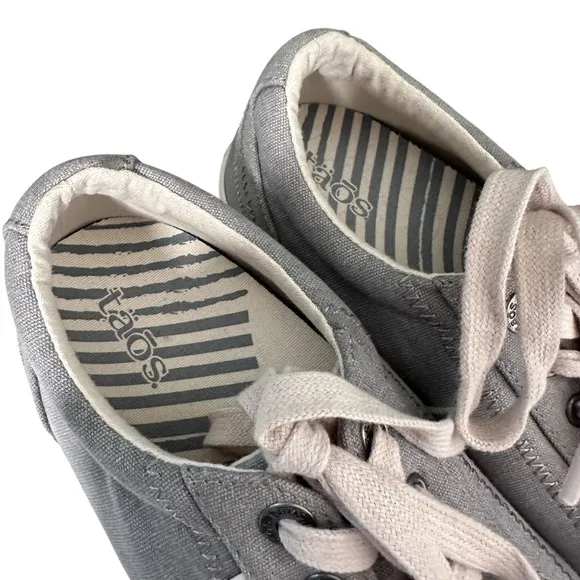 Taos | Woman’s Star Canvas Sneakers in Grey Wash Canvas Size 10