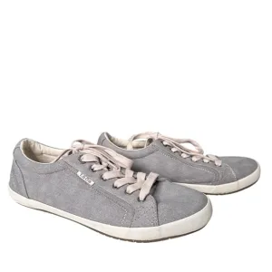 Taos | Woman’s Star Canvas Sneakers in Grey Wash Canvas Size 10